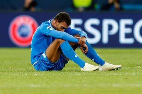 Sinsheim Germany 01 10 2018 UEFA Champions League Group Stage Group F TSG 1899 Hoffenheim Manchester City Kevin Akpoguma TSG disappointed DeFodi048