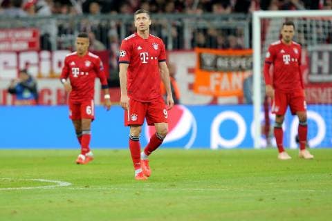 Robert Lewandowski FC Bayern Munich 9 frustrated after 1 1 FC Bayern Muenchen vs. AFC Ajax Amsterdam Soccer Champions League Group stage 02 10 2018 FC Bayern Muenchen vs. AFC Ajax Amsterdam Soccer Champions League Group stage 02 10 2018 Muenchen Copyright: xLanger Eibner-Pressefotox EP_EER