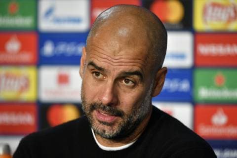 PK Press Conference After Match Coach Pep Guardiola Manchester City TSG 1899 Hoffenheim vs Manchester City Man City Champions League CL Group Stage 02 10 2018 DFL REGULATIONS PROHIBIT ANY USE OF PHOTOGRAPH AS IMAGE SEQUENCES AND OR QUASI CLIDE TSG 1899 Hoffenheim vs Manchester City