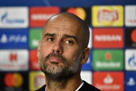 PK Press Conference After Match Coach Pep Guardiola Manchester City TSG 1899 Hoffenheim vs Manchester City Man City Champions League CL Group Stage 02 10 2018 DFL REGULATIONS PROHIBIT ANY USE OF PHOTOGRAPH AS IMAGE SEQUENCES AND OR QUASI CLIDE TSG 1899 Hoffenheim vs Manchester City