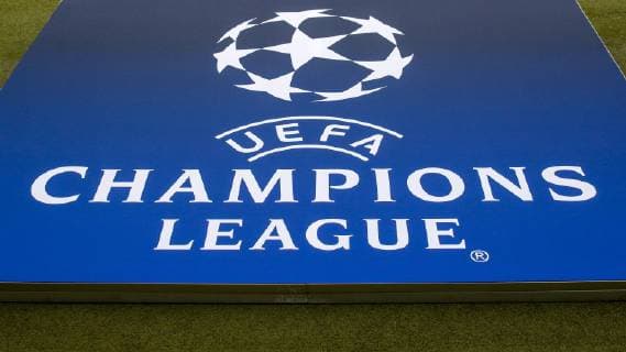 The logo and the logo of the Champions League Symbolfoto Symbolic Icon Football UEFA Champions League TSG 1899 Hoffenheim Manchester City FC xozx