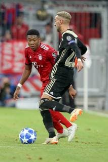 David Alaba Bayern Muenchen 27 Hakim Ziyech AFC Ajax Amsterdam 22 Bayern Munich vs AFC Ajax Amsterdam Football Champions League Group stage 02 10 2018 Bayern Munich vs AFC Ajax Amsterdam Soccer Champions League Group stage 02 10 2018 Muenchen Copyright: xLanger Eibner-Pressefotox EP_EER