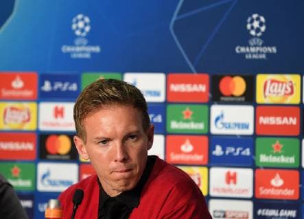 02 10 2018 xmeix Soccer UEFA Champions League TSG 1899 Hoffenheim Manchester City FC emporer Hoffenheim coach Julian Nagelsmann TSG 1899 Hoffenheim DFL DFB REGULATIONS PROHIBIT ANY USE OF PHOTOGRAPH as IMAGE SEQUENCES and or QUASI VIDEO Sinsheim prio:1