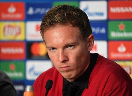 02 10 2018 xmeix Soccer UEFA Champions League TSG 1899 Hoffenheim Manchester City FC emporer Hoffenheim coach Julian Nagelsmann TSG 1899 Hoffenheim DFL DFB REGULATIONS PROHIBIT ANY USE OF PHOTOGRAPH as IMAGE SEQUENCES and or QUASI VIDEO Sinsheim prio:1