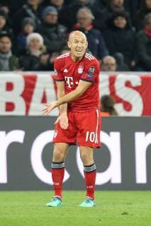 Arjen Robben 10 Bayern Munich is angry to his teammates Bayern Munich vs Ajax Amsterdam Football Preliminary Champions League 02 10 2018 Muenchen Bayern Germany Copyright: xkolbert-press ChristianxKolbertx