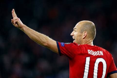 Arjen Robben of FC Bayern Munchen during the UEFA Champions League group E match between Bayern Munich and Ajax Amsterdam at the Allianz Arena on October 02, 2018 in Munich, Germany UEFA Champions League 2018 2019 xVIxVIxImagesx xTomxBodexMultimediaxIVx 12325757