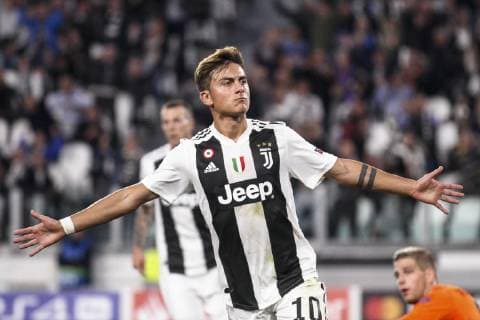 October 2, 2018 - Turin, Italy - Juventus forward Paulo Dybala (10) celebrates after scoring his goal during the Uefa Champions League Group Stage football match n.2 JUVENTUS - YOUNG BOYS on 02 10 2018 at the Allianz Stadium in Turin, Italy. Juventus v BSC Young Boys - UEFA Champions League Group H  - ZUMAn230 20181002_zaa_n230_333 Copyright: xMatteoxBottanellix