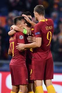 As Roma 02 10 2018 - Champions League Roma-Viktoria Plzen foto Antonello Sammarco Image nella foto: esultanza gol Cengiz Under 