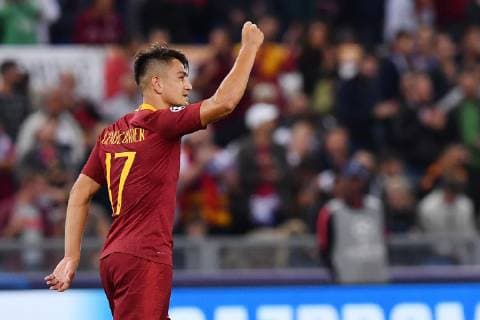 As Roma 02 10 2018 - Champions League Roma-Viktoria Plzen foto Antonello Sammarco Image nella foto: esultanza gol Cengiz Under 