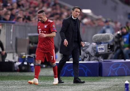 FOOTBALL CHAMPIONS LEAGUE SEASON 2018 2019 GROUP PHASE FC Bayern Muenchen Ajax Amsterdam 02 10 2018 Franck Ribery left and coach Niko Kovac re FC Bayern Muenchen