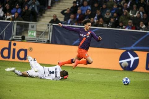 Leroy Sane 19 FOOTBALL : TSG 1899 Hoffenheim vs Manchester City - Ligue des Champions - 02 10 2018 ElyxandroCegarra Panoramic 