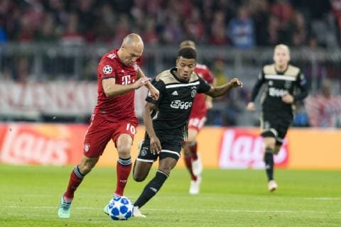 Soccer Champions League Match Bayern Munich vs Ajax Amsterdam Allianz Arena Muenchen 02 10 2018 Pictured Arjen Robben Â