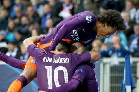 Germany Sinsheim WIRSOL Rhein Neckar Arena 02 10 2018 Football UEFA Champions League TSG Hoffenheim Manchester City v lk Torjubel for goal scorer for 2 1 David Silva Manchester City 21 Copyright: HMBxMedia xHeikoxBecker