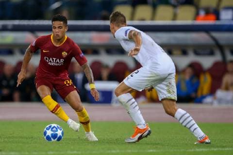 Italy: UEFA Champions League AS Roma vs FC Viktori UEFA Champions League football, Roma versus FC Viktoria Plzen; Tomas Horava of Viktoria Plzen runs for the ball. . Rome Italy Stadio Olimpico  GiampieroxSpositox xPacificxPress
