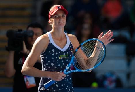 October 3, 2018 - Karolina Pliskova of the Czech Republic in action during her third-round match at the 2018 China Open WTA Tennis Damen Premier Mandatory tennis tournament 2018 China Open - 3 Oct - ZUMAa181 20181003_zaa_a181_028 Copyright: xAFP7x