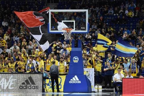 Basketball Men EuroCup Season 2018 19 Group B 1 Gameday Alba Berlin Tofas Bursa Fans of Alba Berlin in fan block 02 10 18 Copyright: xMichaelxHundtx xMatthiasxKochx