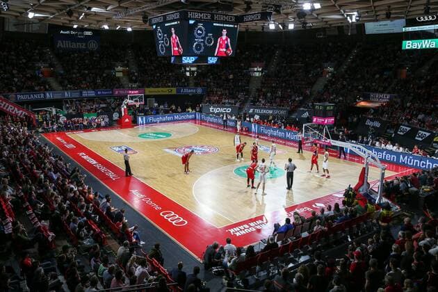 Overview of the field Arena FC Bayern Basketball vs SC Rasta Vechta Basketball BBL 03 10 2018 Muenchen Bavaria Germany Copyright: xkolbert-press ChristianxKolbertx