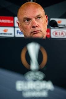 181003 Head coach Uwe Rösler or Malmö FF during a press conference and practice ahead of the Europe League match between Malmö FF and Besiktas on October 3, 2018 in Malmö Photo Ludvig Thunman BILDBYR N code LT 35542  Copyright: LUDVIGxTHUNMAN BB181003LT005