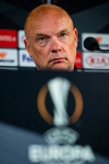 181003 Head coach Uwe Rösler or Malmö FF during a press conference and practice ahead of the Europe League match between Malmö FF and Besiktas on October 3, 2018 in Malmö Photo Ludvig Thunman BILDBYR N code LT 35542  Copyright: LUDVIGxTHUNMAN BB181003LT012
