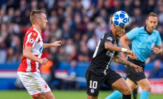 Fußball, CL, Paris Saint Germain - Roter Stern Belgrad Neymar Jr ( PSG ) FOOTBALL : Paris Saint Germain vs Etoile Rouge Belgrade - Ligue des Champions - Paris - 03 10 2018 FedericoPestellini Panoramic 