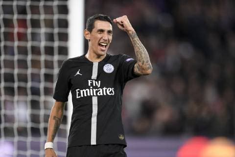 Fußball, CL, Paris Saint Germain - Roter Stern Belgrad 11 ANGEL DI MARIA (PSG) - JOIE FOOTBALL : Paris SG vs Etoile Rouge de Belgrade- Ligue des Champions - 03 10 2018 AnthonyBIBARD FEP Panoramic 