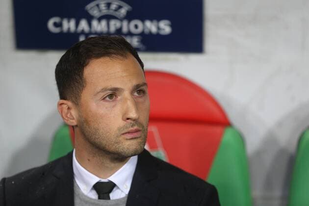 Football Champions League Season 2018 2019 03 10 2018 2 Gameday Lokomotiv Moscow FC Schalke 04 Head Coach Domenico TEDESCO FC Schalke 04 Moscow RZD Arena Russia