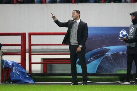 Football Champions League Season 2018 2019 03 10 2018 2 Gameday Lokomotiv Moscow FC Schalke 04 Head Coach Domenico TEDESCO FC Schalke 04 Moscow RZD Arena Russia