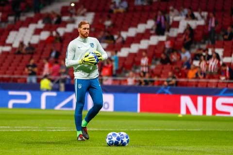 October 3, 2018 - Jan Oblak of Atletico de Madrid during the UEFA Champions League football match between Atletico de Madrid and Club Brugge KV (C. Brujas) on October 03th, 2018 at Wanda Metropolitano stadium in Madrid, Spain. Soccer: Champions League - At. Madrid v Brugge KV - ZUMAa181 20181003_zaa_a181_116 Copyright: xAFP7x