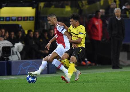 03 10 2018 Football UEFA Champions League Season 2018 2019 Preliminary Round 2 Gameday Borussia Dortmund AS Monaco left Benjamin Henrichs AS Monaco Jadon Sancho Borussia Dortmund Team2