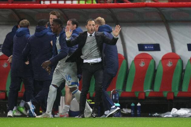 Football Champions League Season 2018 2019 03 10 2018 2 Gameday Lokomotiv Moscow FC Schalke 04 Head Coach Domenico TEDESCO FC Schalke 04 Moscow RZD Arena Russia