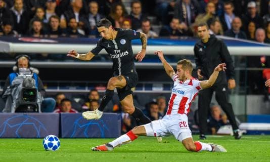 Angel Di Maria ( PSG ) FOOTBALL : Paris Saint Germain vs Etoile Rouge Belgrade - Ligue des Champions - Paris - 03 10 2018 FedericoPestellini Panoramic 