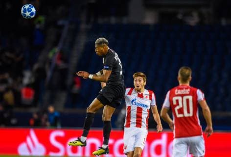 Presnel Kimpembe ( PSG ) FOOTBALL : Paris Saint Germain vs Etoile Rouge Belgrade - Ligue des Champions - Paris - 03 10 2018 FedericoPestellini Panoramic 