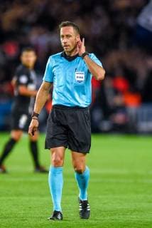 Artur Dias ( arbitre ) FOOTBALL : Paris Saint Germain vs Etoile Rouge Belgrade - Ligue des Champions - Paris - 03 10 2018 FedericoPestellini Panoramic 