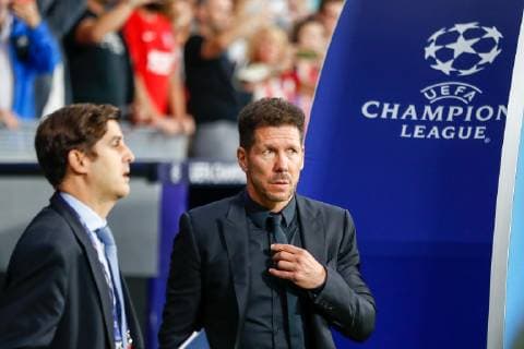 October 3, 2018 - Diego Pablo Simeone of Atletico de Madrid during the UEFA Champions League football match between Atletico de Madrid and Club Brugge KV (C. Brujas) on October 03th, 2018 at Wanda Metropolitano stadium in Madrid, Spain. Soccer: Champions League - At. Madrid v Brugge KV - ZUMAa181 20181003_zaa_a181_138 Copyright: xAFP7x