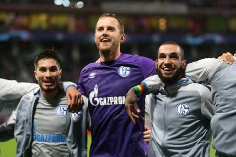 Football Champions League Season 2018 2019 03 10 2018 2 Gameday Lokomotiv Moscow FC Schalke 04 v L Suat Serdar FC Schalke 04 Ralf Faehrmann FC Schalke 04 Nabil BENTALEB FC Schalke 04 Moscow RZD Arena Russia