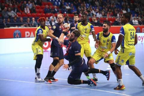 Luka Karabatic (PSG) HANDBALL : Paris Saint Germain vs Pontault Combault - Lidl Starligue - 03 10 2018 GwendolineLeGoff Panoramic 