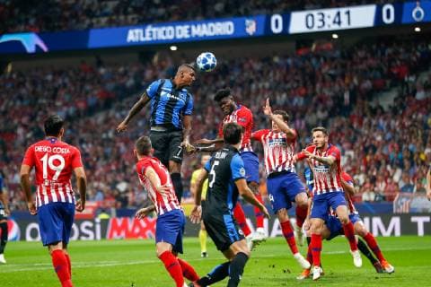 October 3, 2018 - Wesley of Brugge during the UEFA Champions League football match between Atletico de Madrid and Club Brugge KV (C. Brujas) on October 03th, 2018 at Wanda Metropolitano stadium in Madrid, Spain. Soccer: Champions League - At. Madrid v Brugge KV - ZUMAa181 20181003_zaa_a181_150 Copyright: xAFP7x
