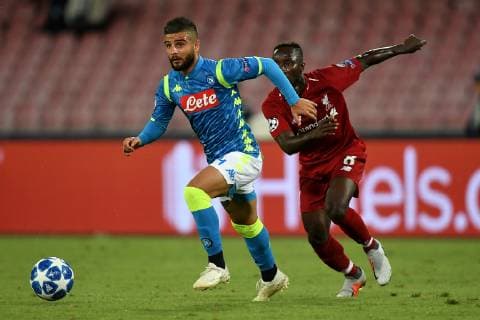 Lorenzo Insigne of Napoli Naby Keita of Liverpool Napoli 03-10-2018 Stadio San Paolo Football Calcio Uefa Champions League 2018 2019 Group C Napoli - Liverpool Foto Andrea Staccioli Insidefoto AndreaxStaccioli