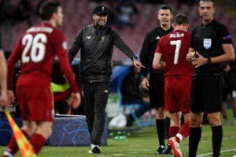 Jurgen Klopp coach of Liverpool Napoli 03-10-2018 Stadio San Paolo Football Calcio Uefa Champions League 2018 2019 Group C Napoli - Liverpool Foto Andrea Staccioli Insidefoto AndreaxStaccioli