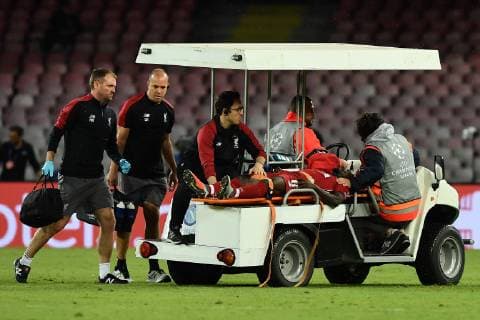 As Napoli 03 10 2018 - Champions League Napoli-Liverpool foto Antonello Sammarco Image nella foto: infortunio Naby Keita 