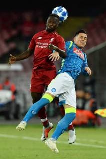 As Napoli 03 10 2018 - Champions League Napoli-Liverpool foto Antonello Sammarco Image nella foto: Jose Maria Callejon-Naby Keita 