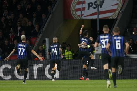 Mauro Icardi of Inter Milan (C) during the UEFA Champions League group C match between PSV Eindhoven and Internazionale at the Phillips stadium on October 03, 2018 in Eindhoven, The Netherlands UEFA Champions League 2018 2019 xVIxVIxImagesx xJeroenxPutmansxIVx 12334714