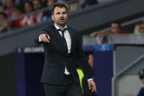 Club Brugge s head coach Ivan Leko pictured during the match between Belgian soccer team Club Brugge KV and Atletico Madrid, in group A on day two the UEFA Champions League, in Mardid, Spain, Wednesday 03 October 2018. BRUNOxFAHY  x05440296x