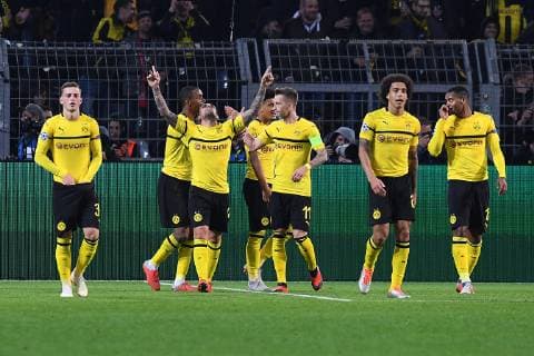 Soccer Champions League Group Stage 2 Gameday Borussia Dortmund AS Monaco on 03 10 2018 at Signal Iduna Park in Dortmund Torjubel to 2 0 by Paco Alcacer Dortmund xRx