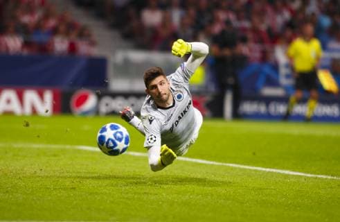 Karlo Letica of Club Brugge during the UEFA Champions League 2018 19 match between Atletico de Madrid and Club Brugge at Wanda Metropolitan Stadium in Madrid on October 3 2018 Photo by Guille M Cordon Press  xGuillermoxMartinezx xUEFAxChampionsxLeaguex2018 19:xAtleticoxdexMadridxvsxClubxBruggex