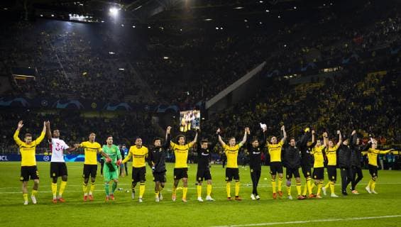 Dortmund 03 10 2018 Dortmund final cheers Borussia Dortmund AS Monaco