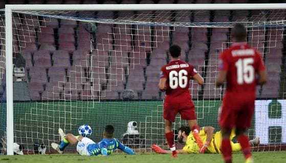 Gol Lorenzo Insigne of Napoli 1-0 Goal Napoli 03-10-2018 Stadio San Paolo Football Calcio Uefa Champions League 2018 2019 Group C Napoli - Liverpool Foto Andrea Staccioli Insidefoto AndreaxStaccioli