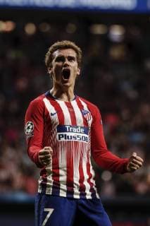 Sport Themen der Woche KW 40 Sport Bilder des Tages 3rd October 2018, Wanda Metropolitano, Madrid, Spain; UEFA Champions League football, Atletico Madrid versus Club Brugge; Antonie Griezmann (Atletico de Madrid) celebrates his goal which made it 2-1  ActionPlus12067762 ShotxforxPress