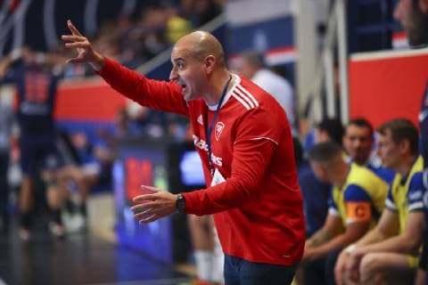 Cherif Hamani ( Entraineur coach Pontault Combault ) HANDBALL : Paris Saint Germain vs Pontault Combault - Lidl Starligue - 03 10 2018 GwendolineLeGoff Panoramic 