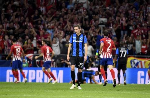 MADRID, SPAIN - OCTOBER 3 : Hans Vanaken midfielder of Club Brugge disappointed pictured during the UEFA Champions League Group A stage match between Club Brugge and Atletico de Madrid at Estadio Metropolitano on October 3, 2018 in Madrid Spain , 03 10 2018 FOOTBALL : Ligue des champions - Group Stage - Groupe A - Atletico Madrid v Club Brugge - 03 10 2018 PHOTONEWS PANORAMIC 775218867